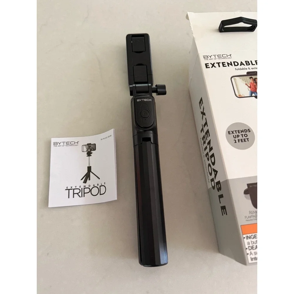 Bytech Extendable Tripod‎ Bluetooth Remote Selfie Stick Black BY-PG-MC-200-BK